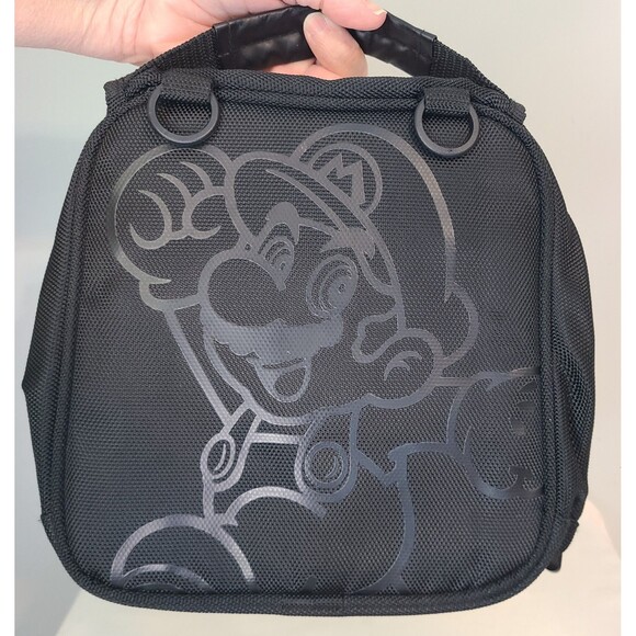 Nintendo 3DS Super Mario Carrying Case Travel Bag Transporter Black Video Games - Picture 13 of 16